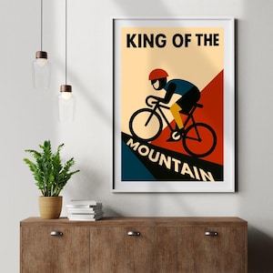 Bauhaus Cycling Art Print: Minimalist Bike Poster (Digital Download)