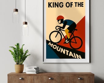 Bauhaus Cycling Art Print: Minimalist Bike Poster (Digital Download)