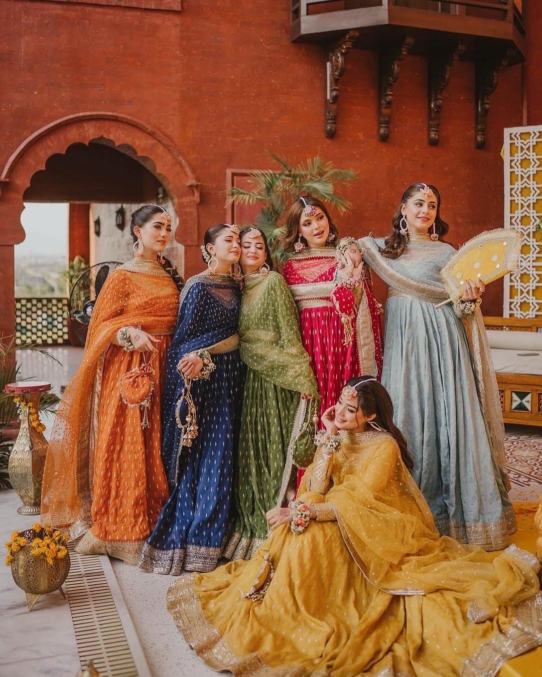 raw silk mehndi dresses Silk Mehndi Pakistani Suits and Dresses