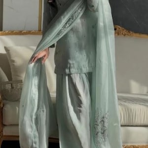 Farshi Shalwar Kameez Suit |Pakistani Suit | Custom Salwar Kameez | Eid Outfit | Party Wear for Women Custom Made