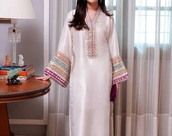 Embroidered Silk Suit | Custom Appliqué Formal Wear