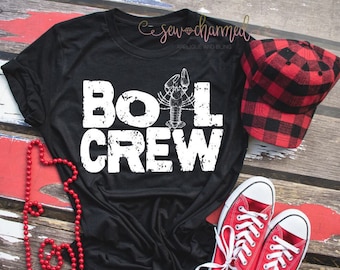 The Boil Crew, Crawfish Boil Shirt, The Boil Crew Tee