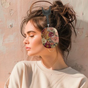 Custom Pressed Flower Print AirPods Max Case (No Real Flowers) Personalized Floral Headphones Cover Cute Tech Gift for Her