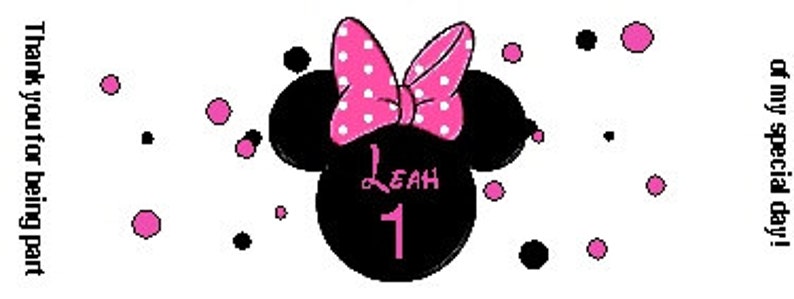 240 Nugget Labels Popular Mouse Theme for Child/'s Birthday Personalized