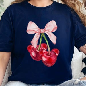 Cherry Shirt, Valentines Day Cherry Shirt, Disney Coquette Baby Tee, Valentines Day Gift Shirt, Gift For Woman 602857