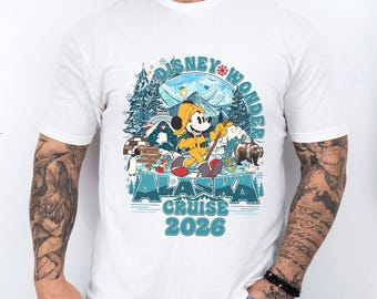 Disney Alaska Cruise 2026 Shirt, Family Cruise Matching Shirt, Mickey Wonder Cruise Trip Shirt, Mickey And Friends Alaska Shirt 604397