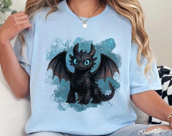 Toothless Dragon Shirt, How To Train Your Dragon Toothless Shirt, Night Fury Shirt, Watercolor Dragon Shirt, Epic Universe Shirt 603397