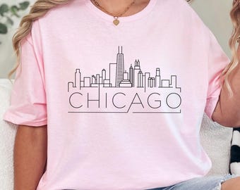 City Skyline Shirts, City Shirt, Custom Name City Shirt, American Cities Shirt, City Panorama Shirt, Travel USA Shirt 604669
