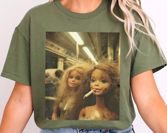Distressed Dolls' Faces Meme Shirt, Tired Messy Doll Face Shirt, Viral Internet Shirt, Sarcastic Doll Face Shirt 606075