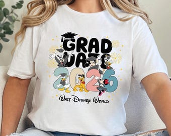 Mickey And Friends Graduate Shirt, Graduate 2026 Shirt, Graduate Gift, Disney Graduate Shirt, Disney Grad Trip Shirt 604393
