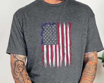 American Flag Shirt, America Flag Shirt, 4Th Of July Flag Shirt, Patriotic Shirts, USA Flag Shirt, Patriotic American Flag Tee 603231