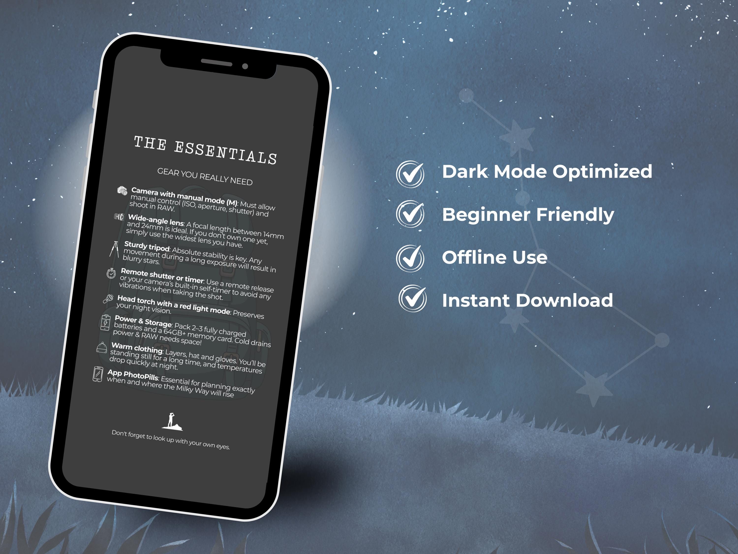 Milky Way Photography Cheat Sheet | Astrophotography Guide | Night Sky ...