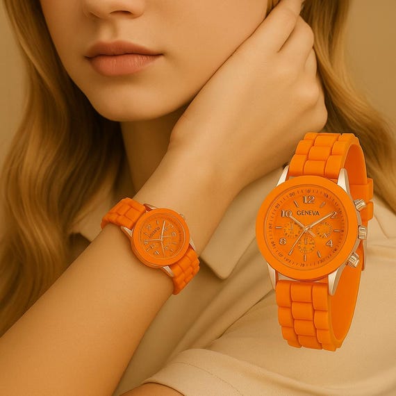 Orologio da donna colorato – Orologio da polso al quarzo moderno - Main Image