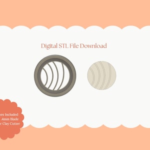 Volleyball Clay Cutter | Volleyball STL File – Sports Digital Cutter for DIY Athletic Earrings and Team Crafts