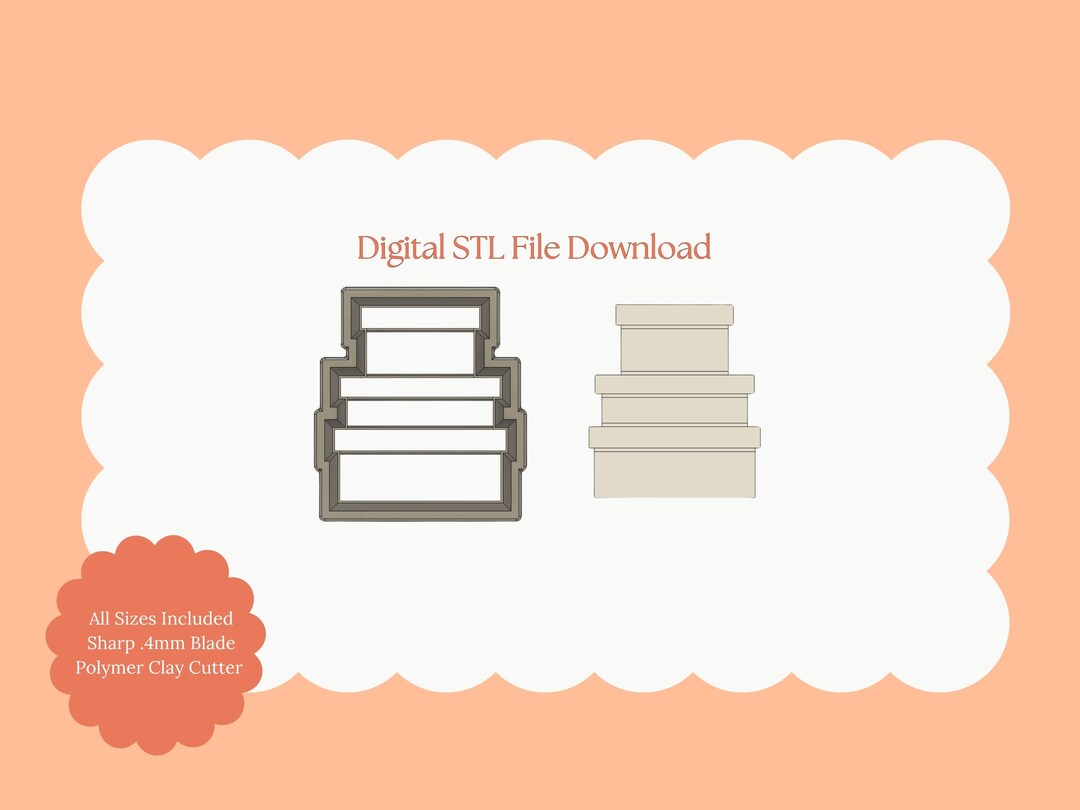 Present Box Stack Clay Cutter | Gift Stack STL File for Holiday ...