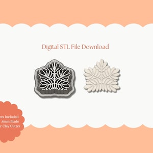Intricate Maple Leaf Clay Cutter | Intricate Maple Leaf STL File – Digital Fall Leaf Cutter for Elegant Earrings and Autumn Crafts