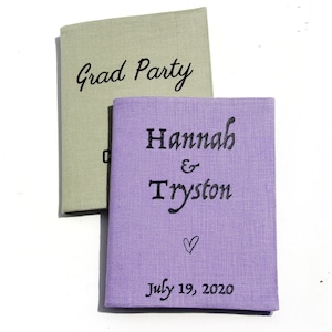 5x7 custom photo album. Linen simple personalised 5x7 brag book. Unique gift for him ,for her, for a friend, birthday, anniversary, wedding