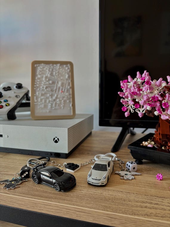 Porsche keychains for couple. Hot Wheels|Matchbox