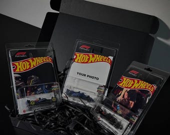 Custom Hot Wheels Diecast Car. Personalized package F1. Unique Couple Gift.Gift for boyfriend