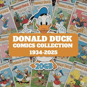 Donald Duck Comics collection 1934-2025, 20GB Bundle, Donald duck issues, Tpb, annual, Volume, Library, Carl Barks, Magazine, Novels