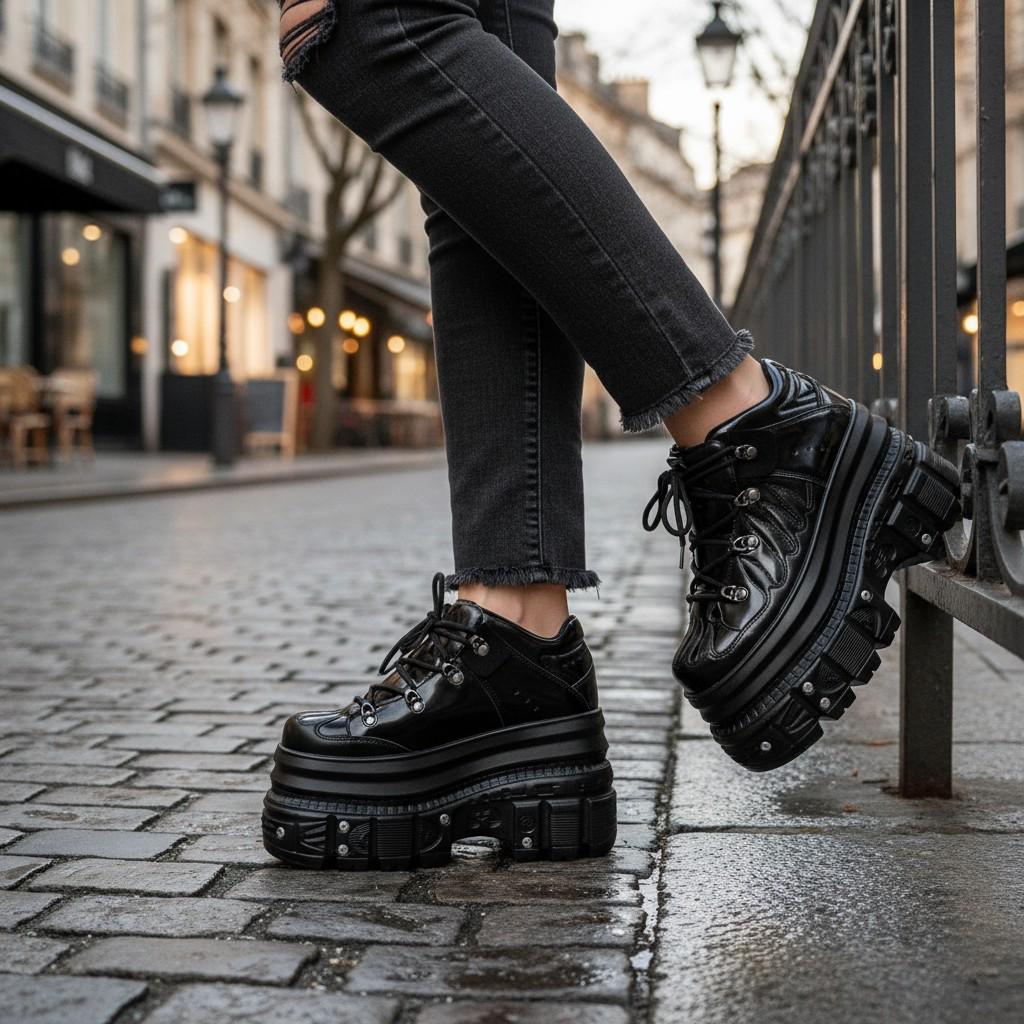 Y2K Punk Platform Sneakers •super High Heel Women's Shoes