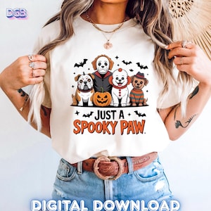 Spooky Dog Halloween PNG: Pet Costume Clipart for Mugs & Shirts (Digital Download