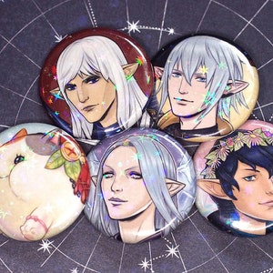 FFXIV 1.25&#39;&#39; Holographic Button Set