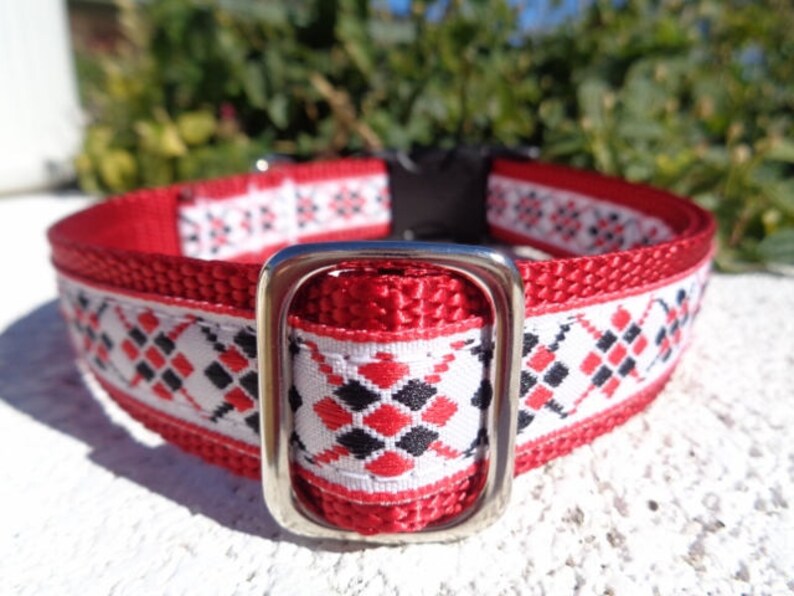 Argyle 1\u201d Dog Collar