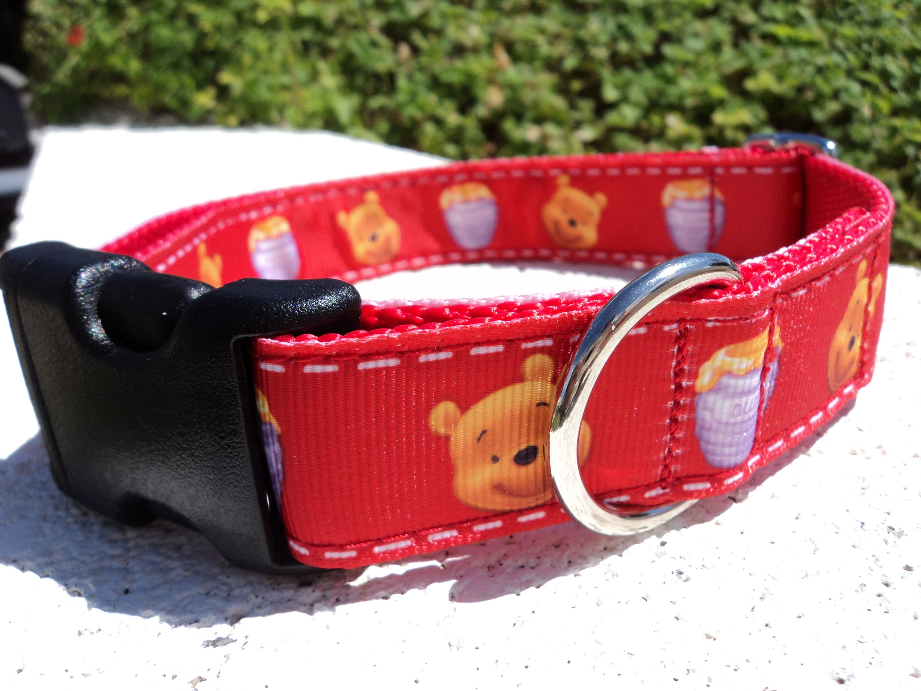 Pooh Bear Dog Collar 1 Side Release or Martingale Etsy