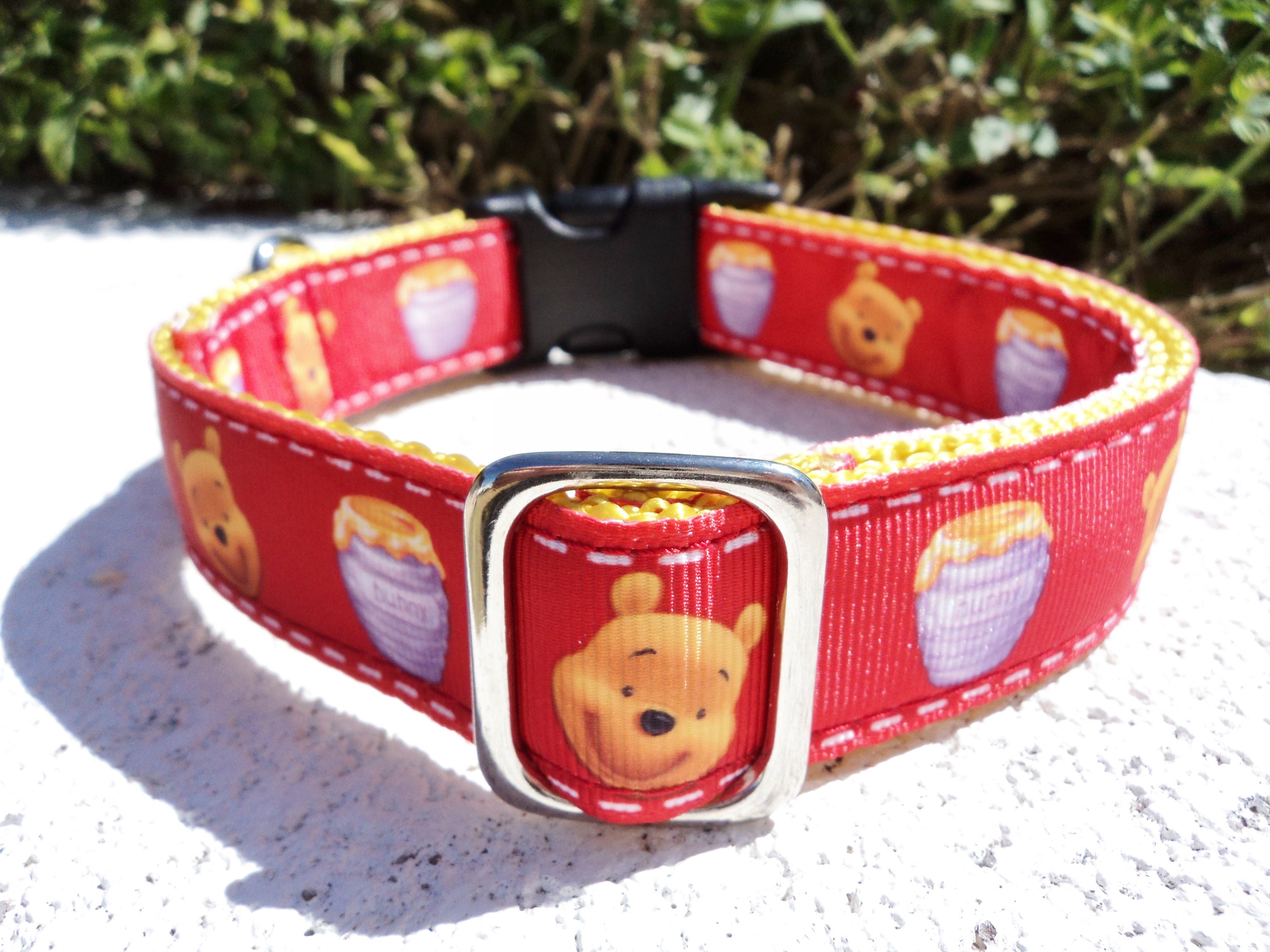 Pooh Bear Dog Collar 1 Side Release or Martingale Etsy