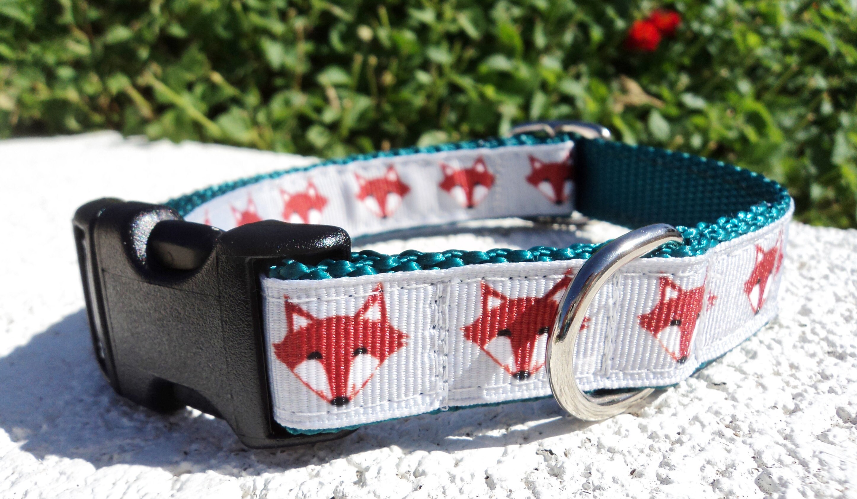 Fox Dog Collar 3/4 or 1 Quick Release Etsy