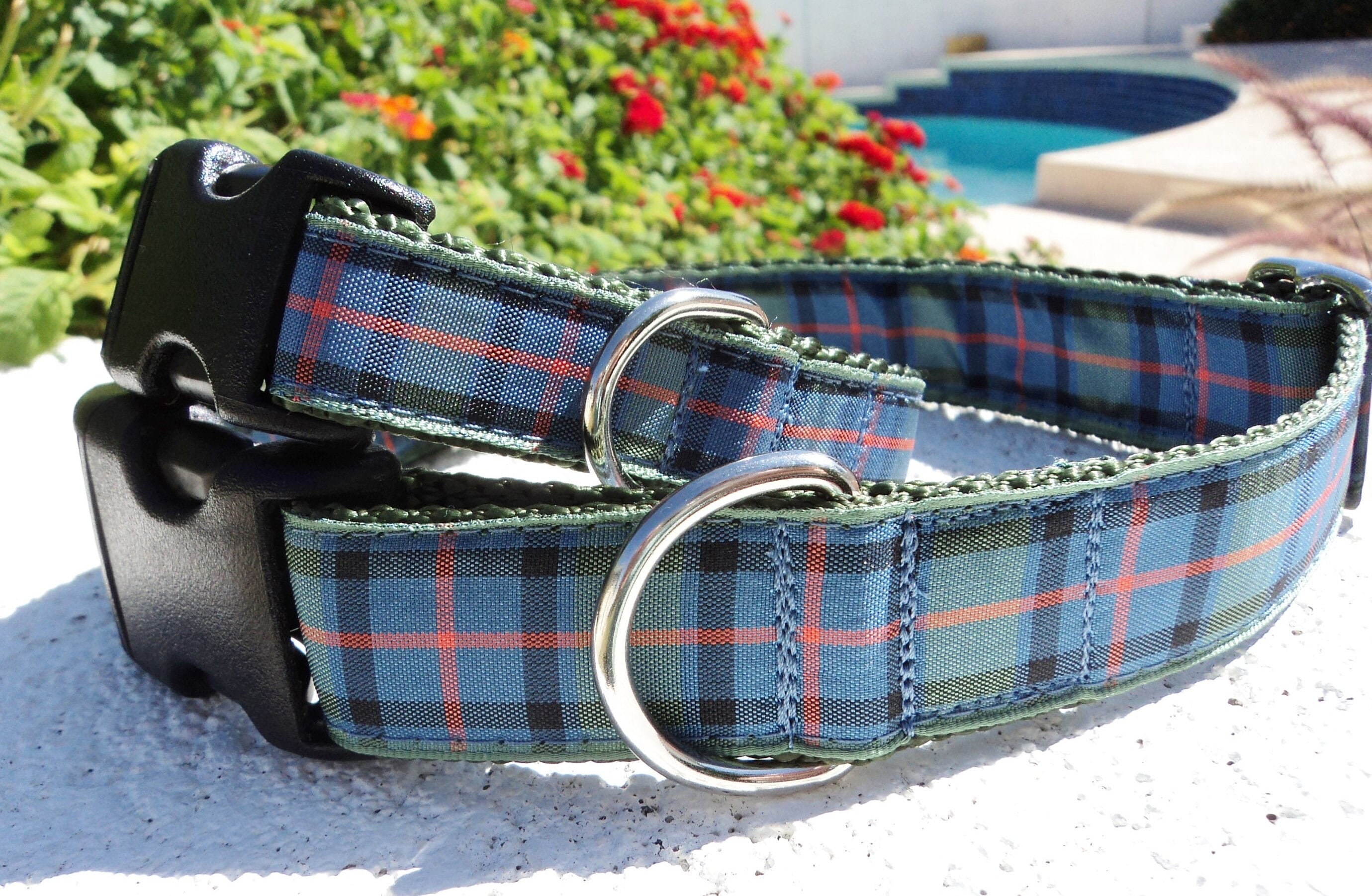 Tartan scottie cheap dog collars