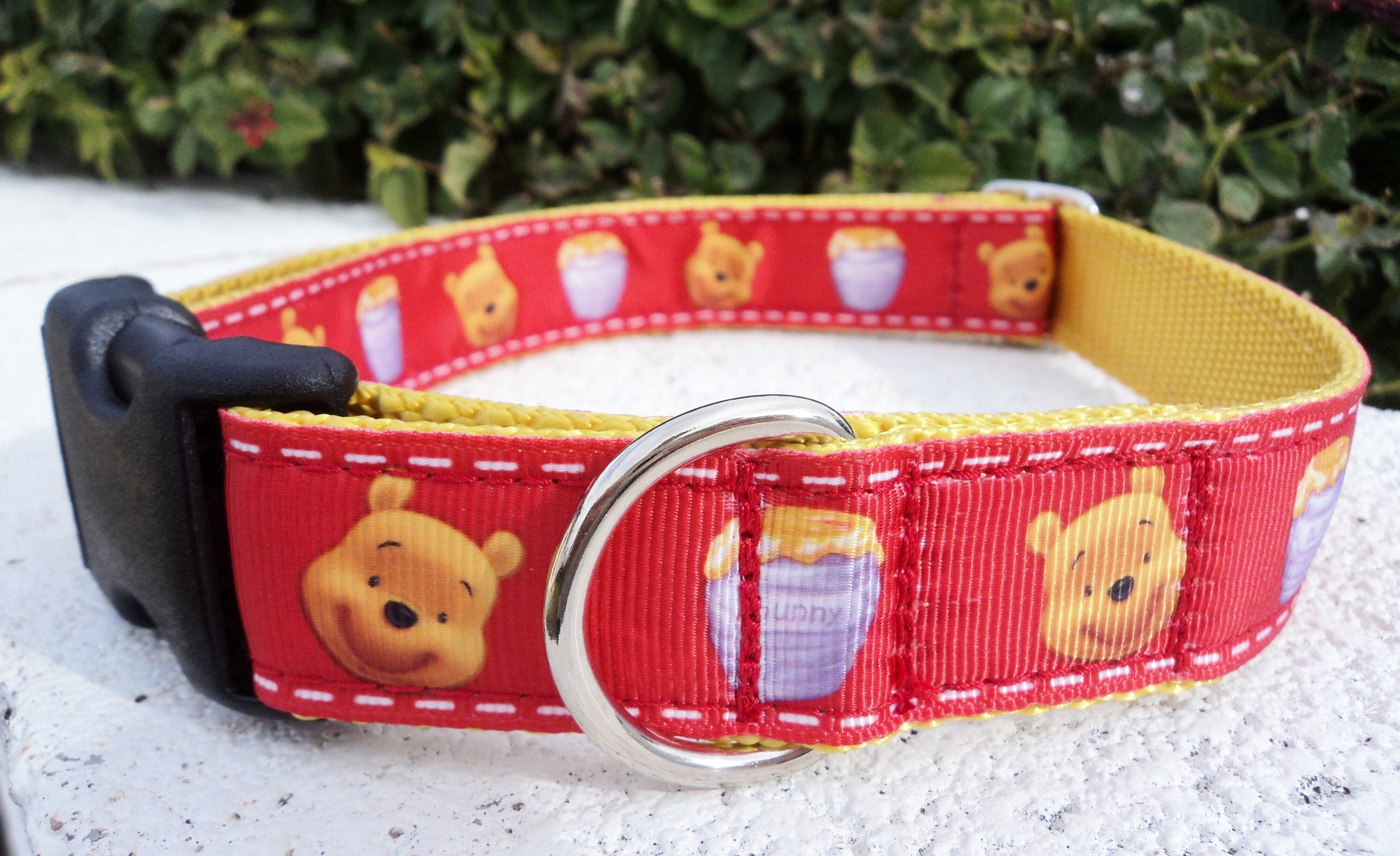 Pooh Bear Dog Collar 1 Side Release or Martingale Etsy
