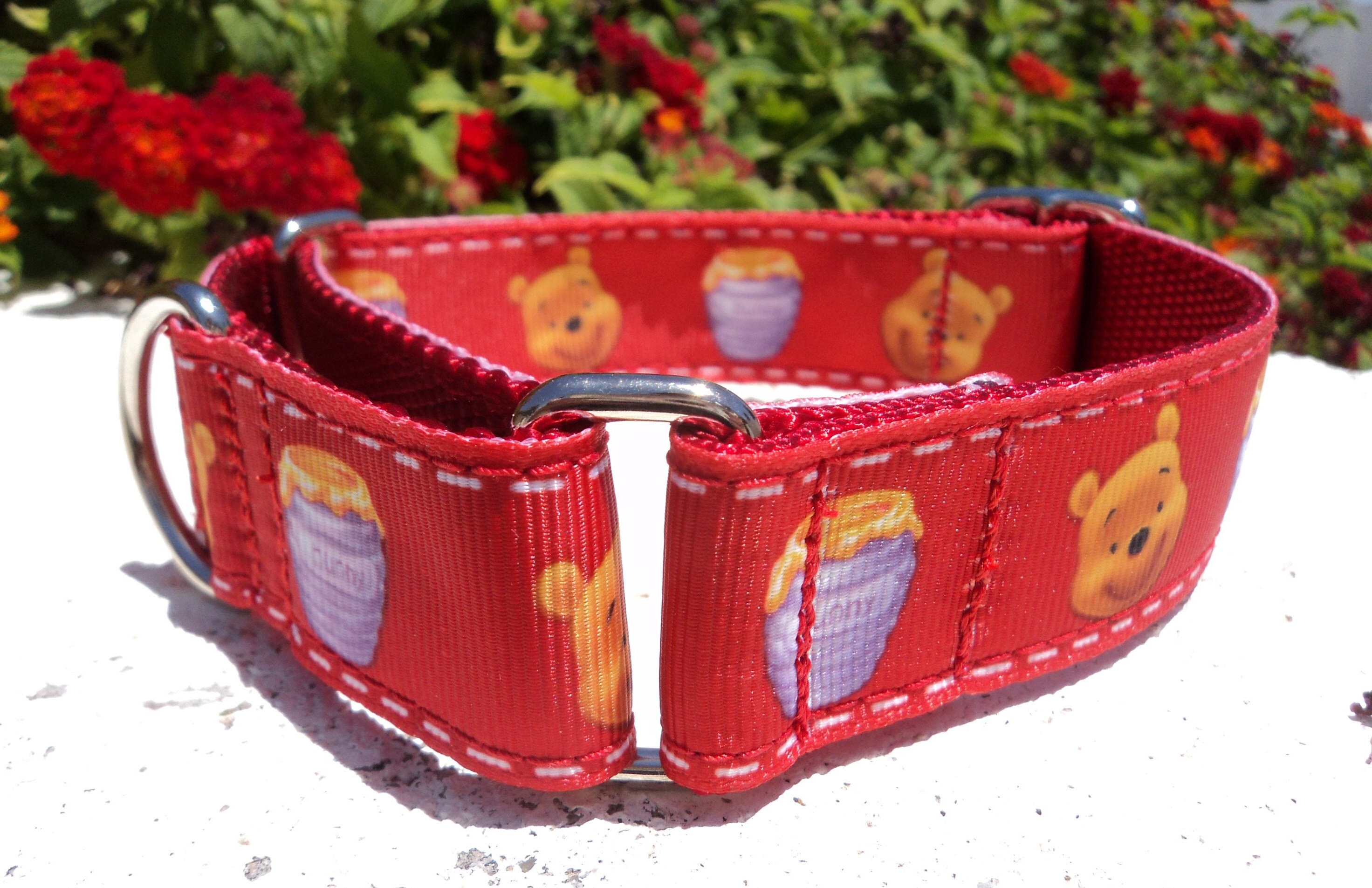 Pooh Bear Dog Collar 1 Side Release or Martingale Etsy