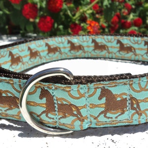 Dog collar Quick Release dog collar or Martingale dog collar Horse snaffle bit, 1 or 1.5 width, adjustable, sizes S XL, image 2