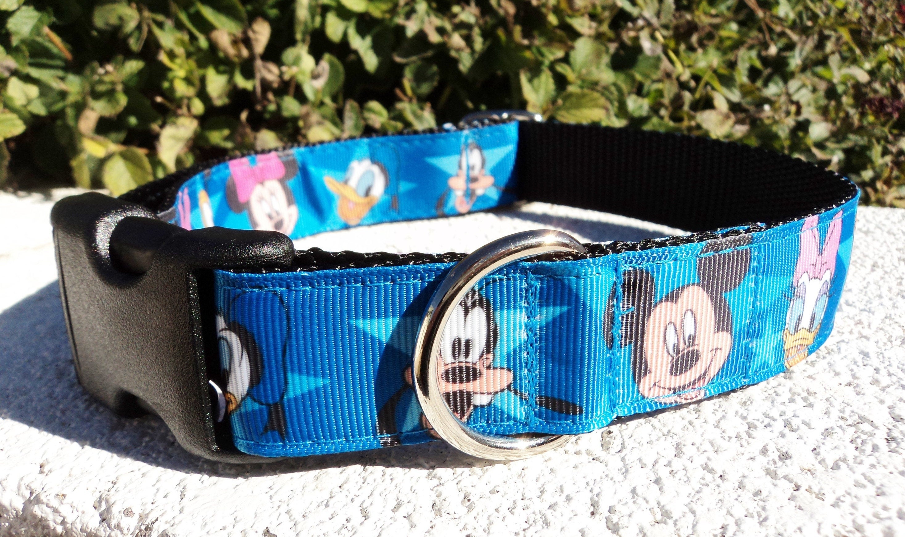Disney Characters Dog Collar 1 Flat Side Release Etsy