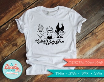 Resting Witch Face SVG / SVG for Cricut / SVG for Silhouette