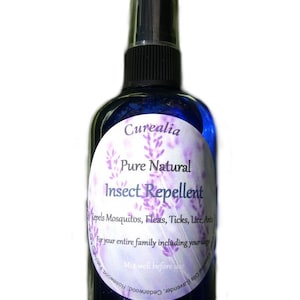 Insect Repellent for Dogs - Pure Natural Spray - Fleas, Ticks, Mosquitoes Gone - 4 oz by Curealia