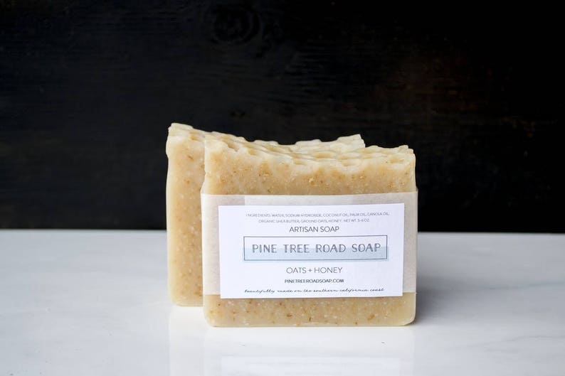 OATS HONEY Bar Soap Unscented Soap Natural Soap Fragrance Etsy