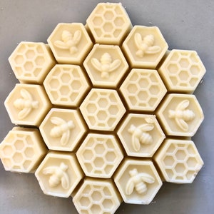 Honeycomb Bee Soaps | Bridal Shower Favor Soaps | Bee Soap | Favor Soaps | Baby Shower Bee Soap Favors | Handmade Soap Favors | Bee Soap