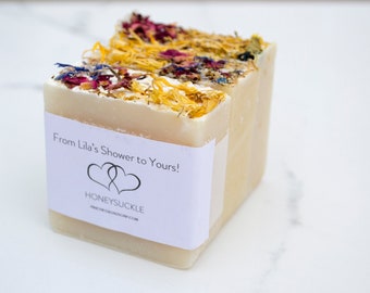 Personalized Mini Soap Favors: Handmade Wedding, Shower Gifts