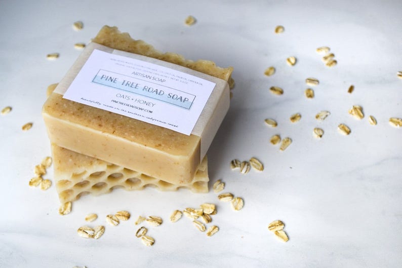 OATS HONEY Bar Soap Unscented Soap Natural Soap Fragrance Etsy