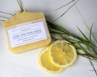 Lemongrass + Calendula Bar Soap | Soap Bar | Natural Bar Soap | Natural Skincare | Essential Oil Soap | Natural Soap | Handmade Soap