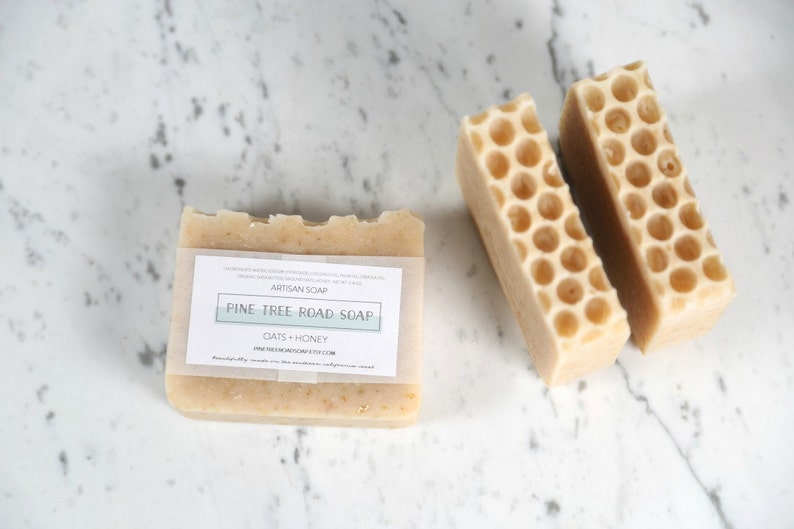 OATS HONEY Bar Soap Unscented Soap Natural Soap Fragrance Etsy