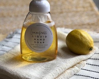 Plant Based Liquid Hand Soap | Made From Scratch | Handcrafted Liquid Soap Liquid Soap for Hands | Handmade Liquid Soap | Housewarming Gift