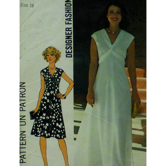 v neck maxi dress pattern