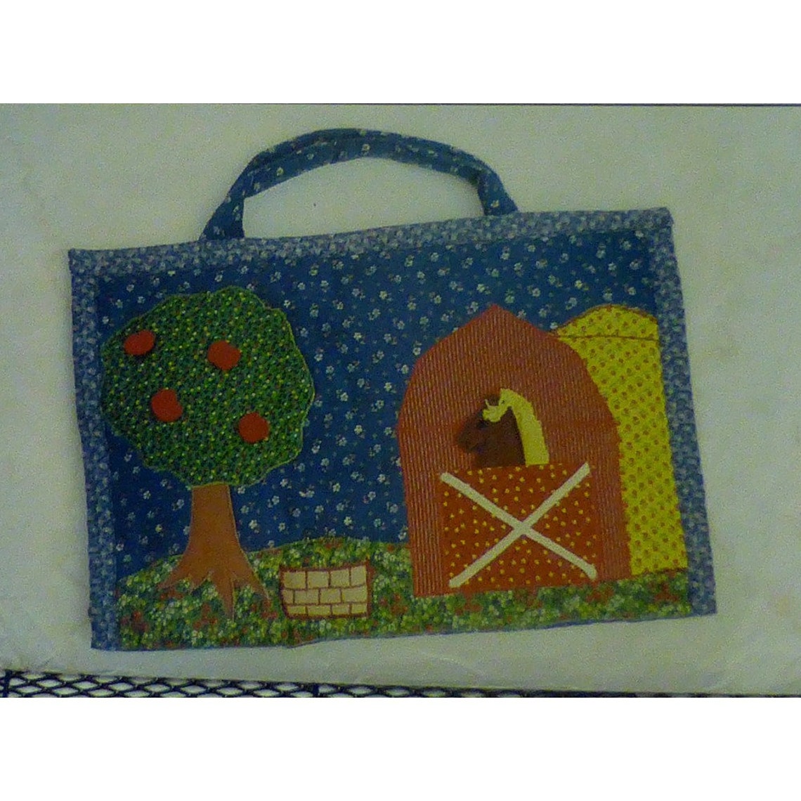 Doll Carrier Bag Pattern Applique Farm Scene Horse Puppet Etsy