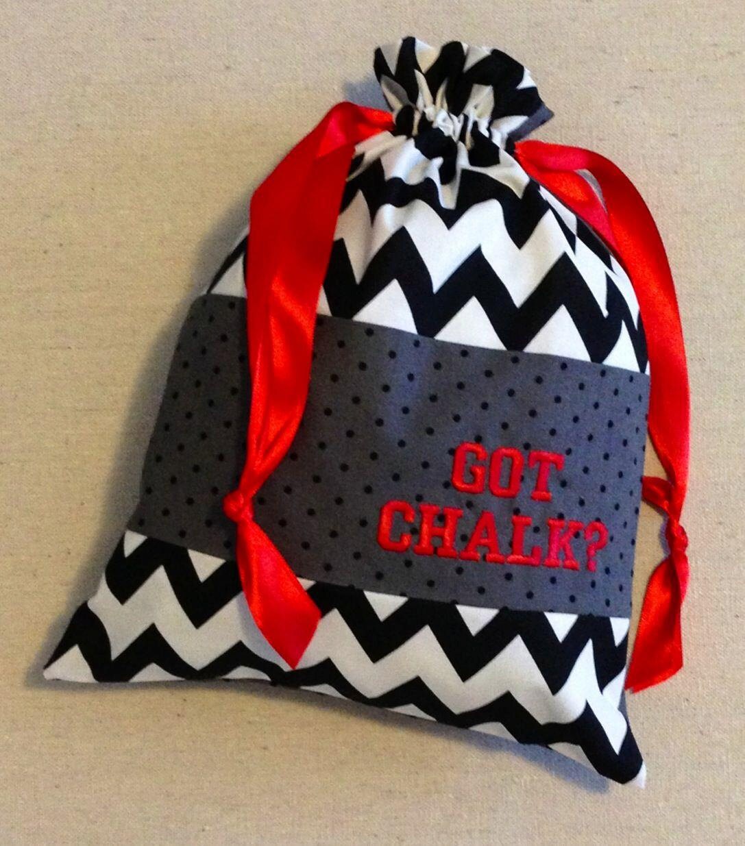 ItemC3D Personalized Gymnastics Grip Bag Got Chalk Chevron Etsy