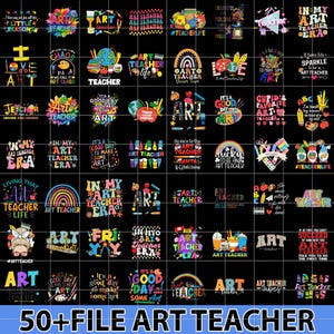50+ Bundle Png Kunstlehrer, Kunstlehrer Png-Bundle, Boho Lehrer Png-Bundle, Lehrer Png-Bundle, Lehrer Wertschätzung Bundle, Lehrer Png