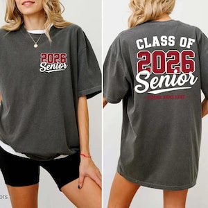 Personalized Senior 2026 Shirt, Class Of 26 Shirt,Graduation 2026 Shirt, Custom Name Graduation Gift,Senior Gift Graduation,Graduation Party